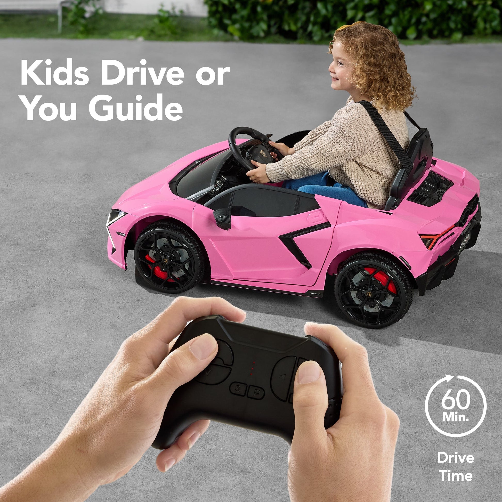 12V Kids Ride-On Car Officially Licensed Lamborghini Revuelto w/ Remote