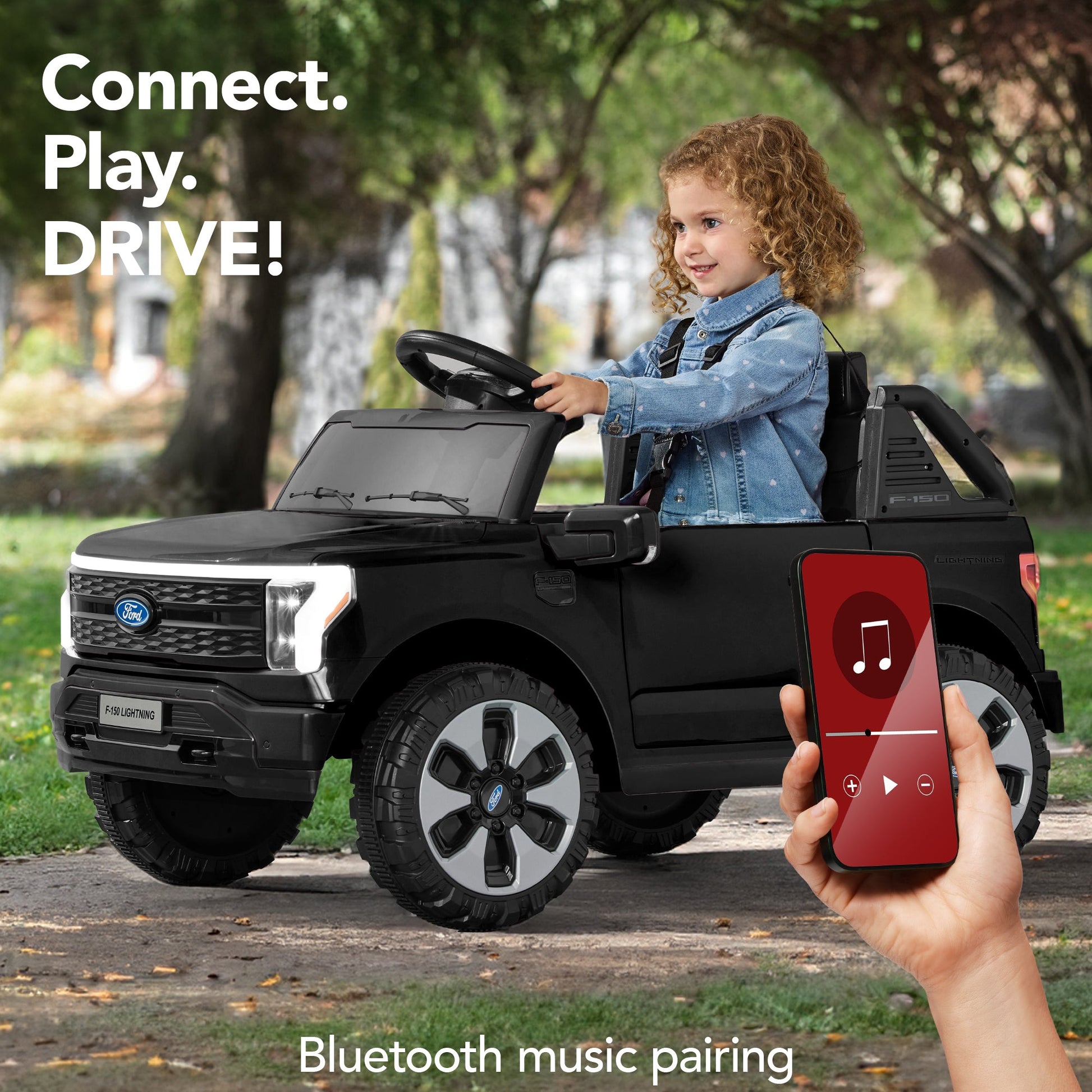 12V Kids Ride On Car Officially Licensed Ford Lightning w/ Remote, 2 Speeds