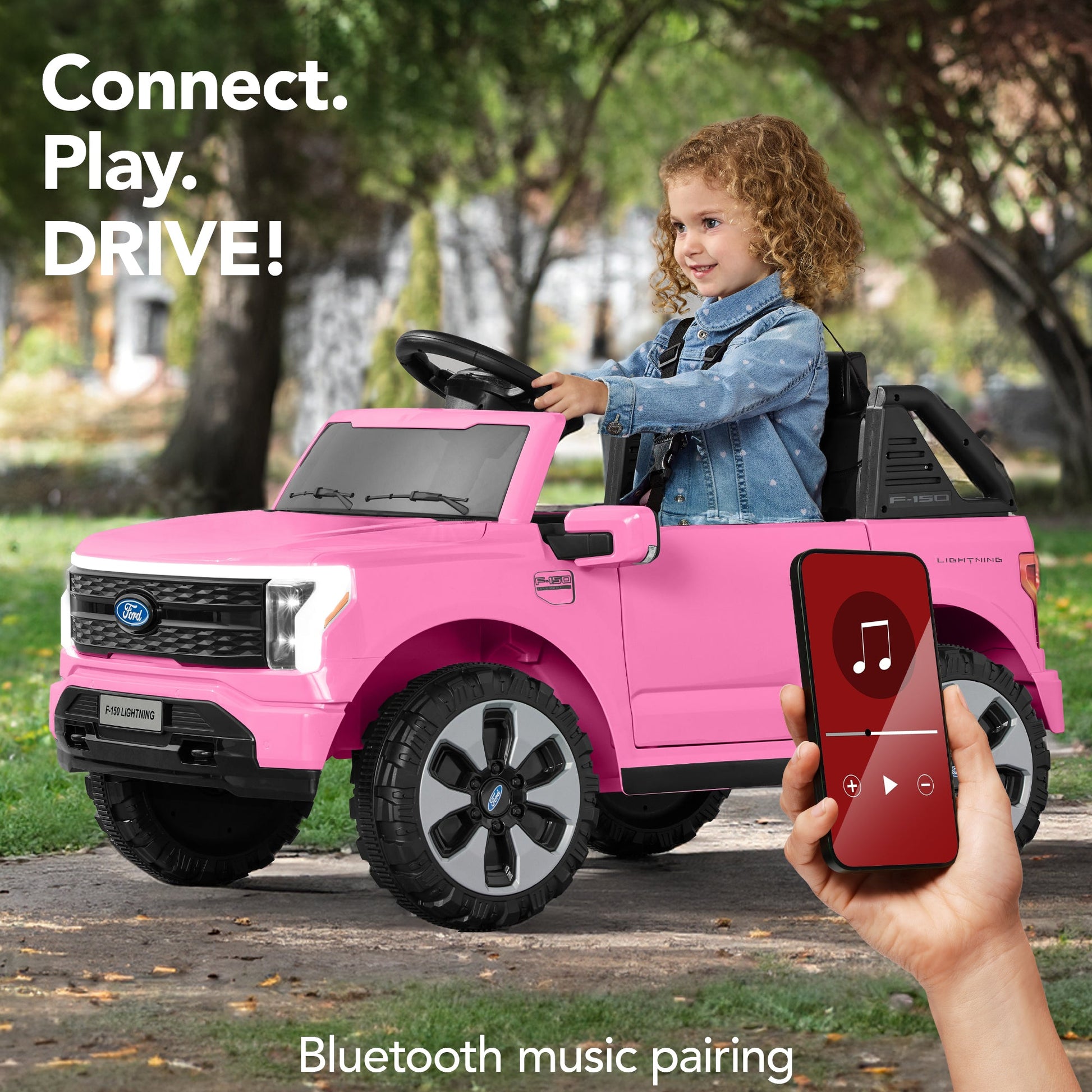 12V Kids Ride On Car Officially Licensed Ford Lightning w/ Remote, 2 Speeds