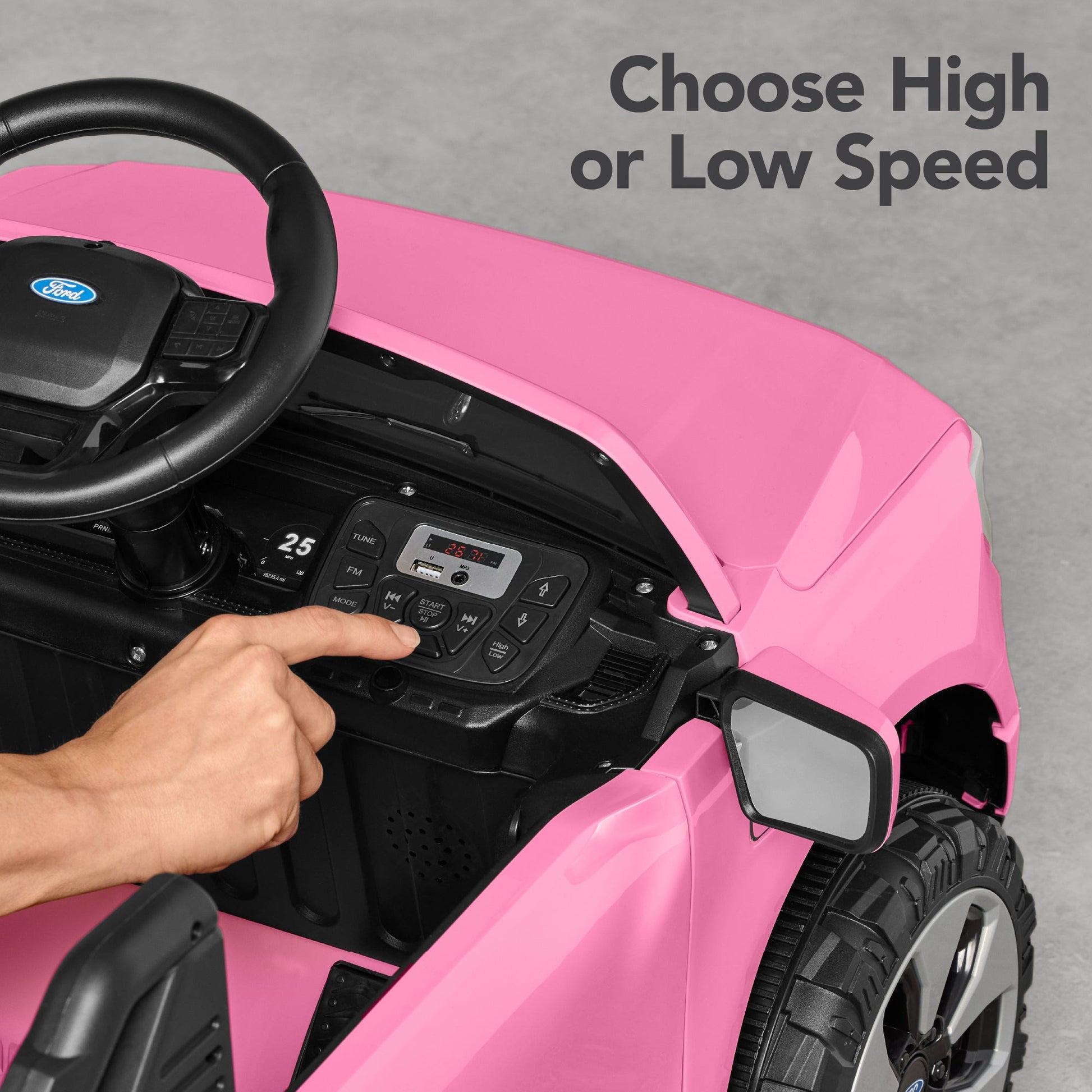 12V Kids Ride On Car Officially Licensed Ford Lightning w/ Remote, 2 Speeds