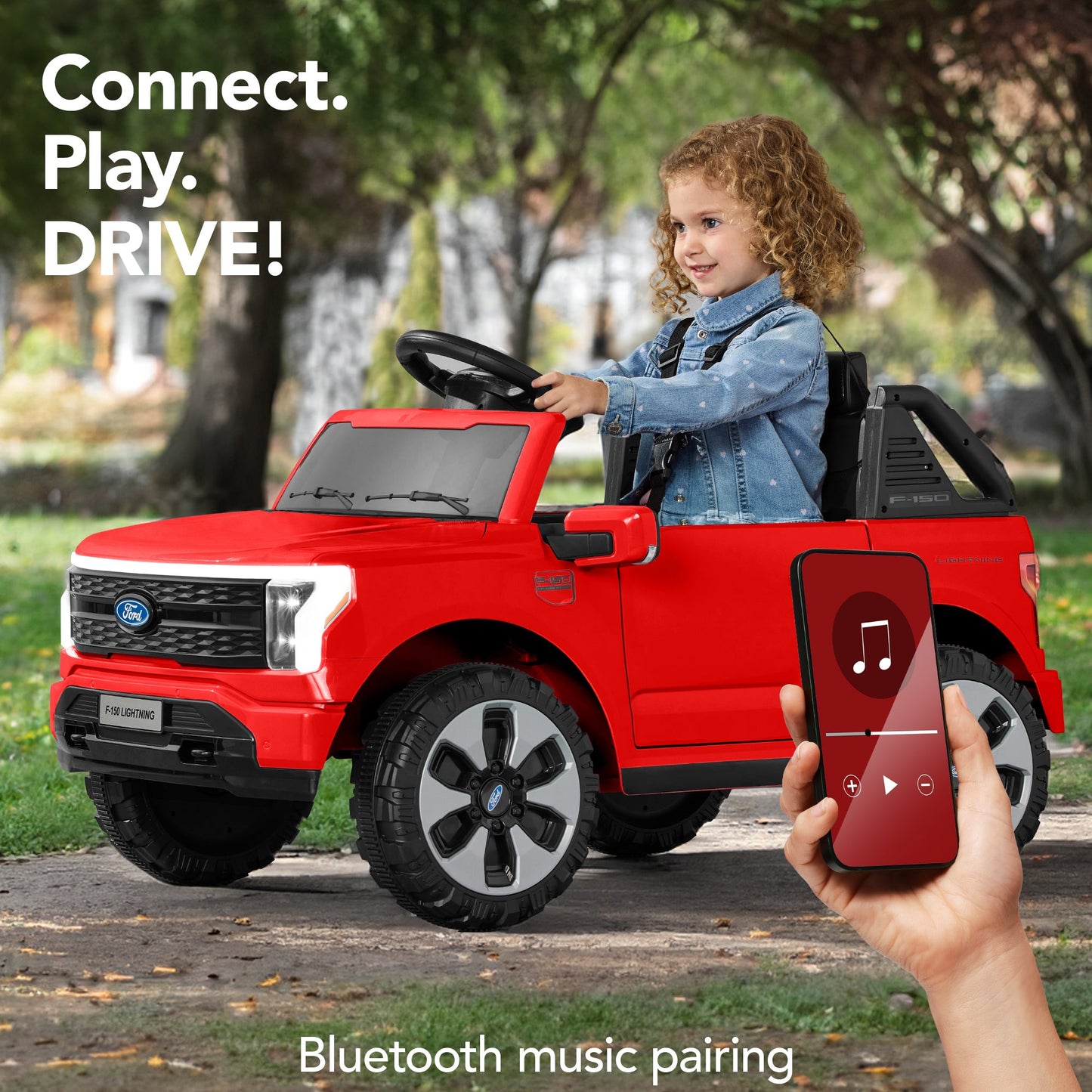12V Kids Ride On Car Officially Licensed Ford Lightning w/ Remote, 2 Speeds