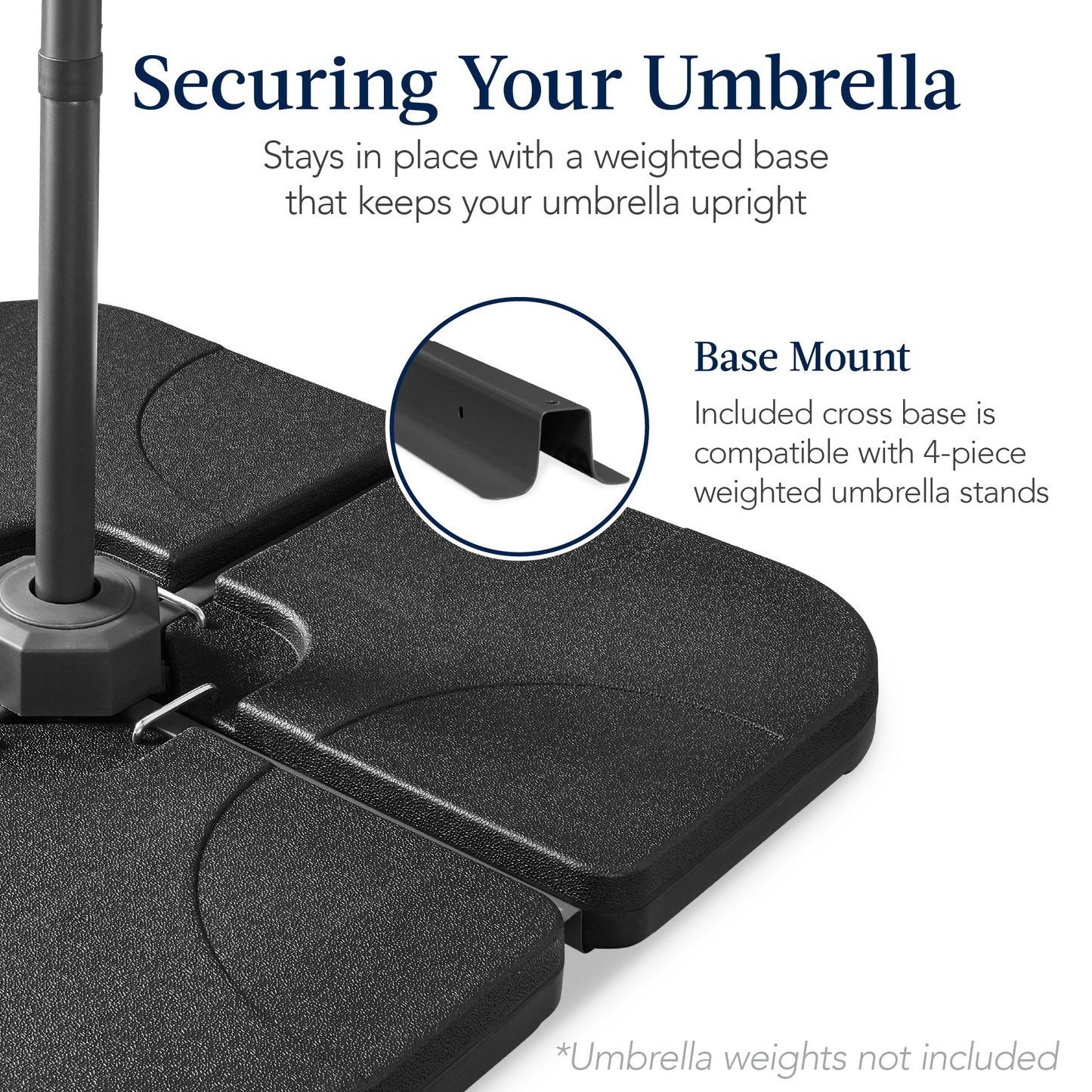 360 Rotating Cantilever Offset Patio Umbrella - 10ft