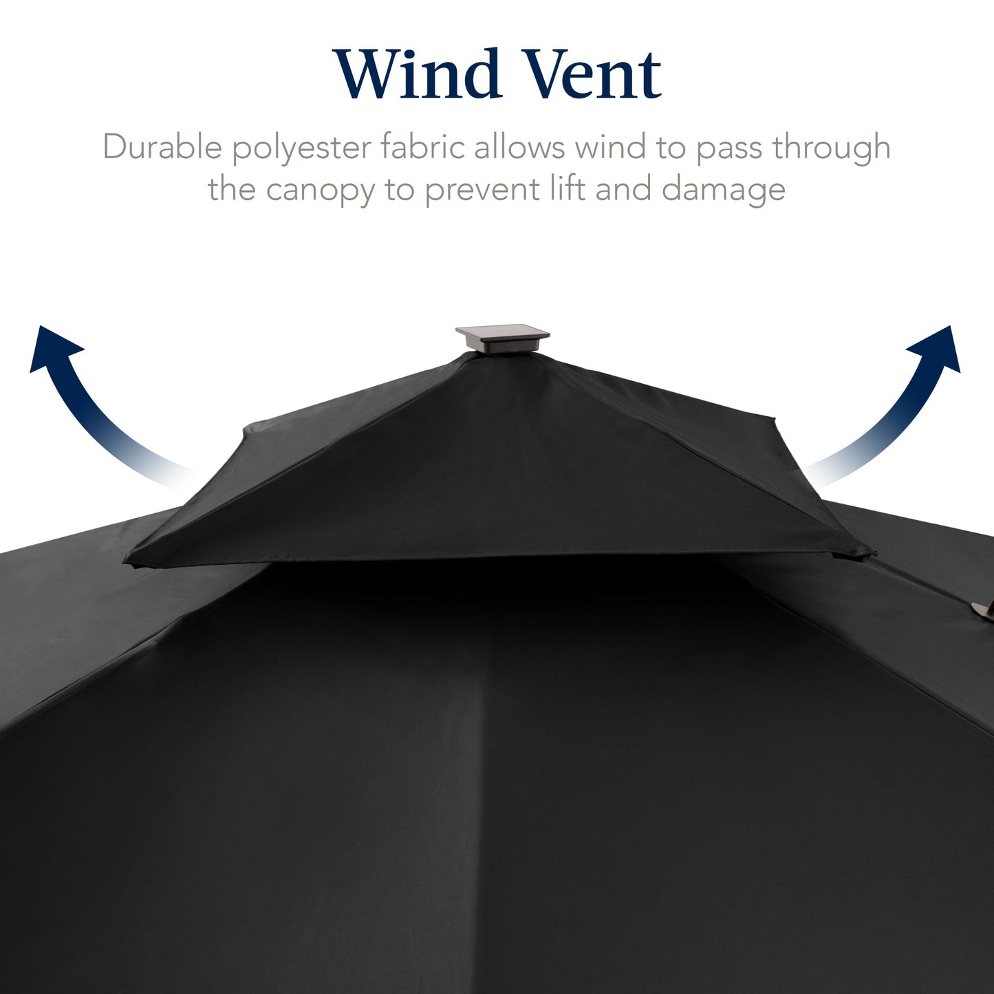 9x12ft 2-Tier Outdoor Solar LED Cantilever Patio Umbrella