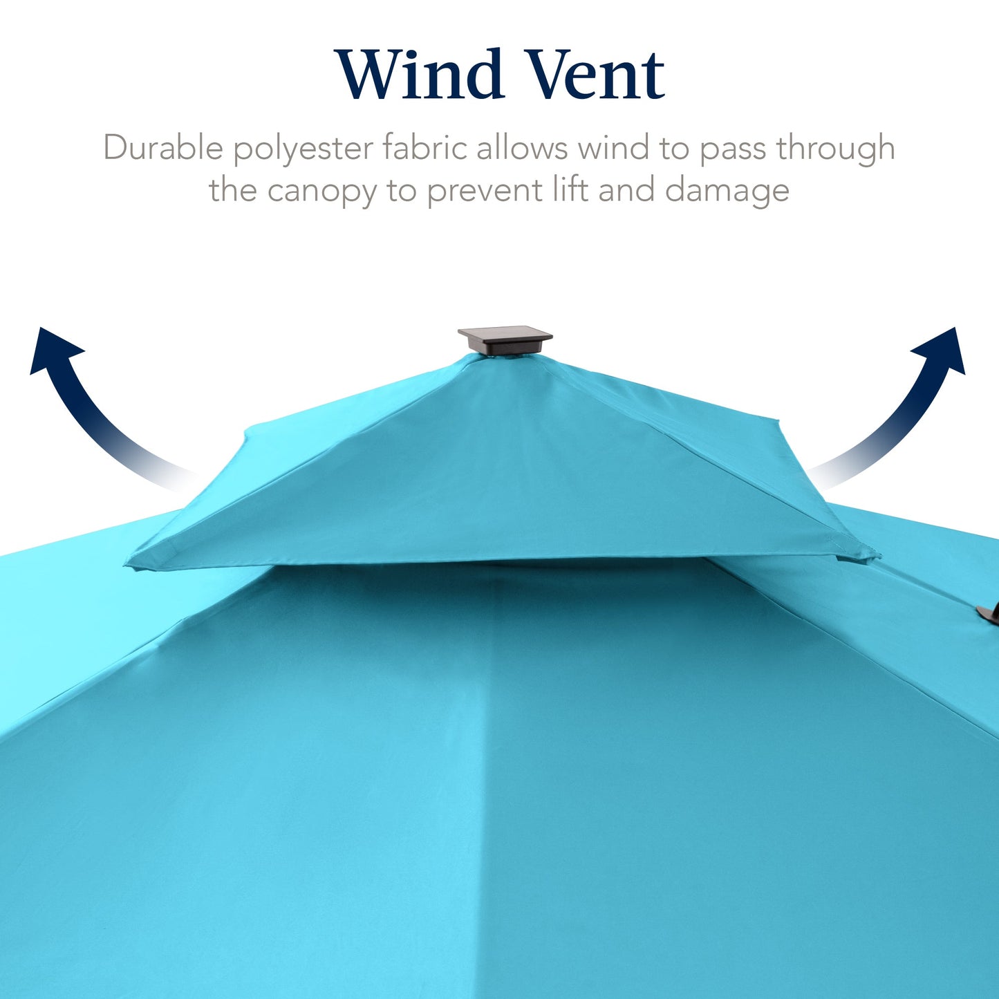 9x12ft 2-Tier Outdoor Solar LED Cantilever Patio Umbrella