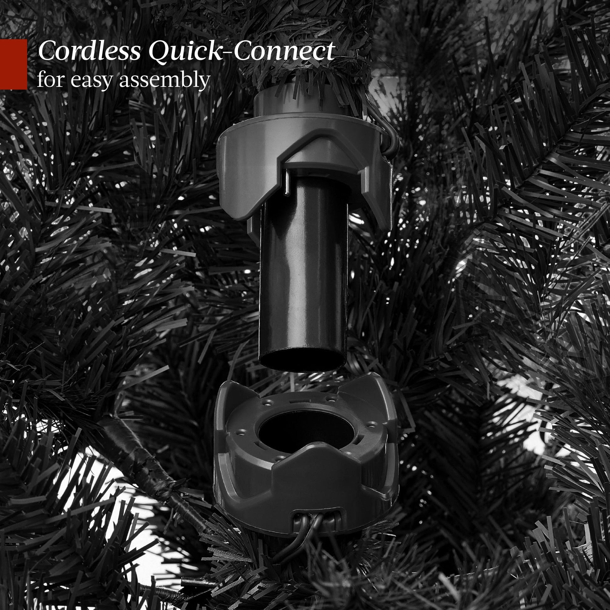 Pre-Lit Sparse Christmas Tree w/ 2-in-1 LED Lights, Cordless Connection