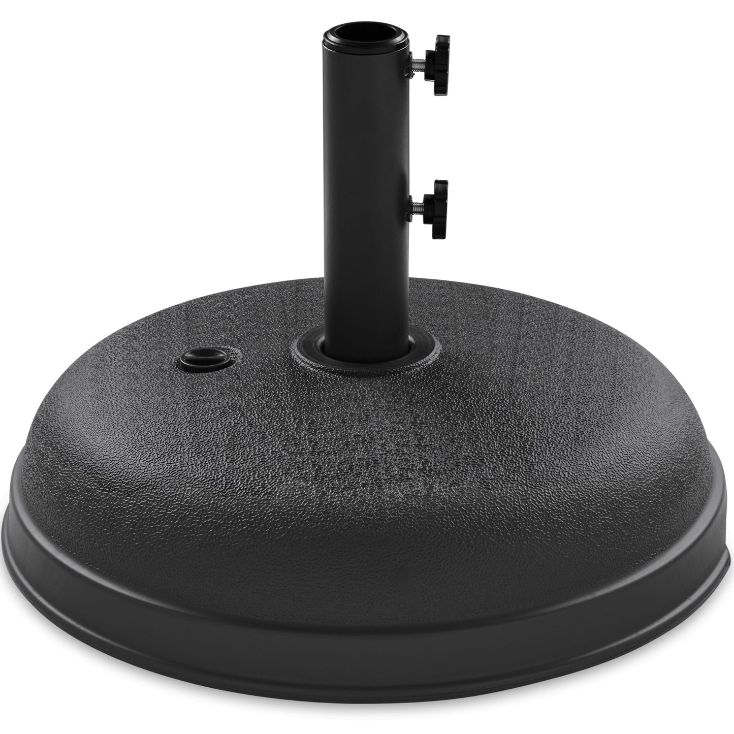 Plastic Patio Umbrella Base Pole Holder Accessory w/ Adjustable Knob