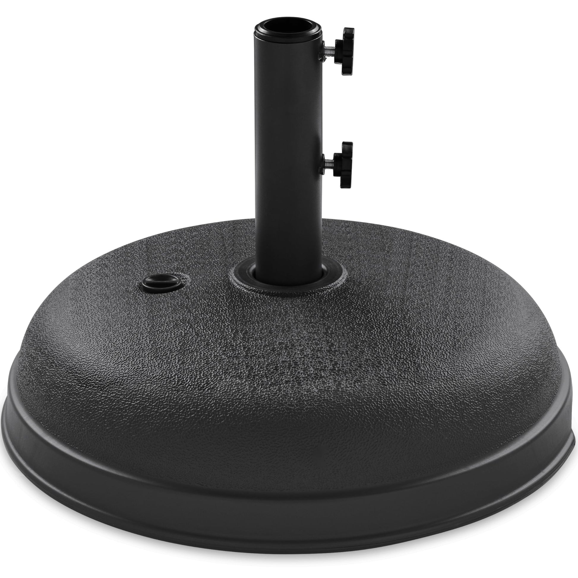 Plastic Patio Umbrella Base Pole Holder Accessory w/ Adjustable Knob