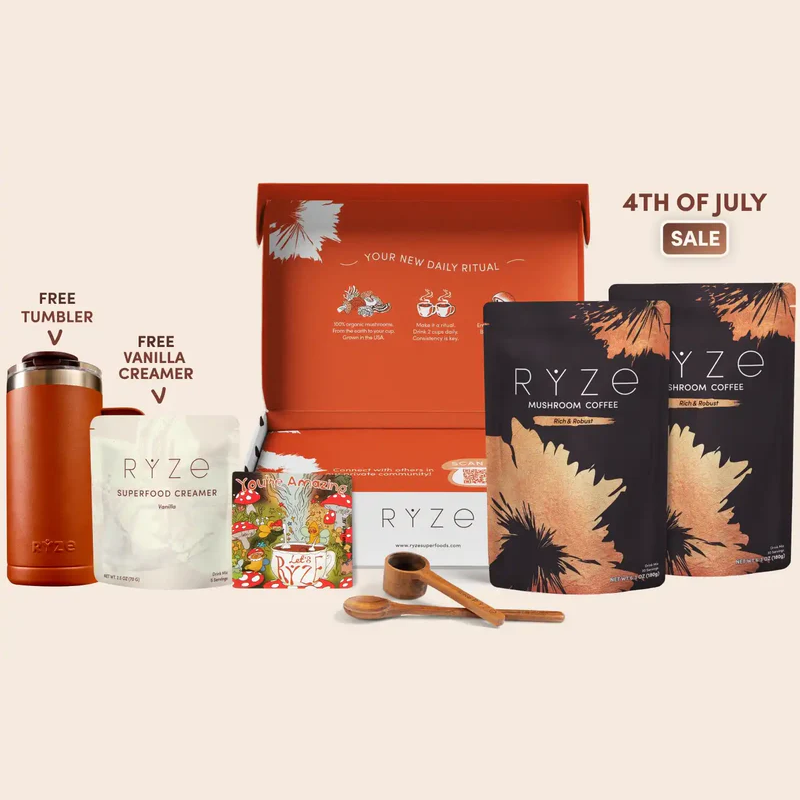 Mushroom Coffee Dark Roast Starter Kit (60 servings)